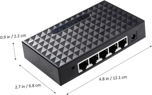 HOMSFOU 100M PORT MBPS ETHERNET عالي السرعة شبكات شبكية فاصل لشبكات سطح المكتب منافذ الاستشعار التلقائي المتوافق مع أجهزة MBPS متوافقة in Saudi Arabia