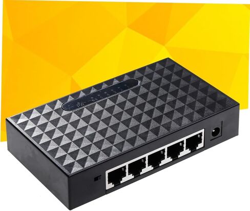 HOMSFOU 100M PORT MBPS ETHERNET عالي السرعة شبكات شبكية فاصل لشبكات سطح المكتب منافذ الاستشعار التلقائي المتوافق مع أجهزة MBPS متوافقة in Saudi Arabia