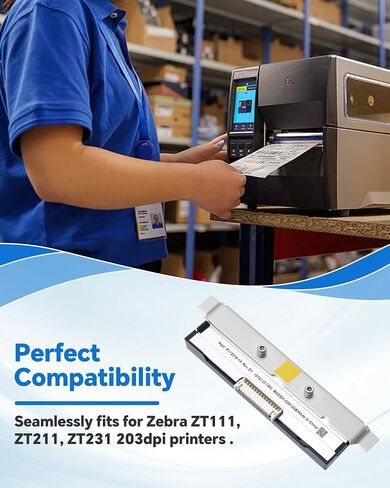 phd20-2278-01 printhead genuine for Datamax I-4212E Mark II ، استبدال رأس طباعة OEM جديد لـ Datamax-O'neil Barcode Printer Thermal Label 203dpi Performance Performance High High Low Low in Kuwait
