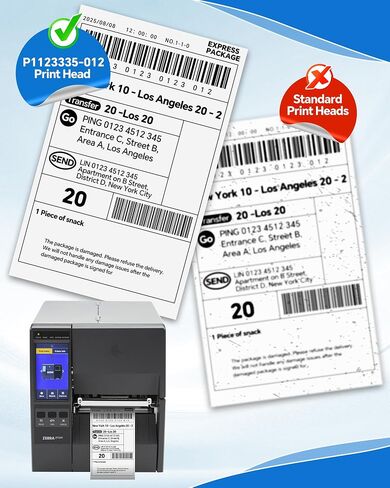 phd20-2278-01 printhead genuine for Datamax I-4212E Mark II ، استبدال رأس طباعة OEM جديد لـ Datamax-O'neil Barcode Printer Thermal Label 203dpi Performance Performance High High Low Low in Kuwait