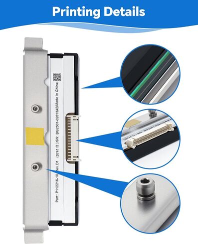 phd20-2278-01 printhead genuine for Datamax I-4212E Mark II ، استبدال رأس طباعة OEM جديد لـ Datamax-O'neil Barcode Printer Thermal Label 203dpi Performance Performance High High Low Low in Kuwait