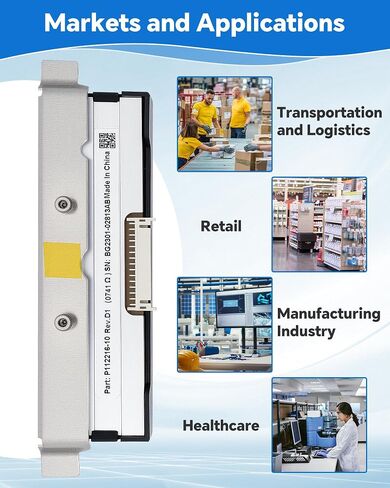 phd20-2278-01 printhead genuine for Datamax I-4212E Mark II ، استبدال رأس طباعة OEM جديد لـ Datamax-O'neil Barcode Printer Thermal Label 203dpi Performance Performance High High Low Low in Kuwait