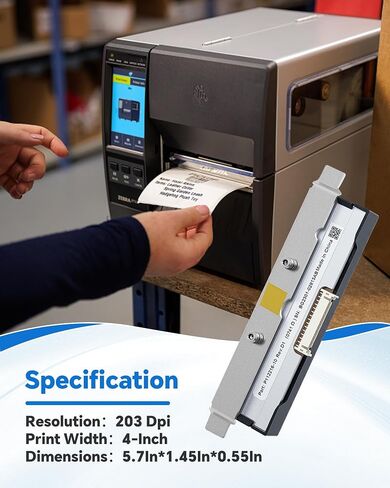 phd20-2278-01 printhead genuine for Datamax I-4212E Mark II ، استبدال رأس طباعة OEM جديد لـ Datamax-O'neil Barcode Printer Thermal Label 203dpi Performance Performance High High Low Low in Kuwait