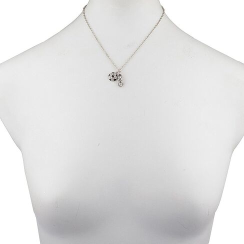 LUX ACCESSORIES Soccer Ball and Sneaker Sports Charm Necklace in Saudi Arabia