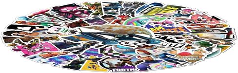 50 Pcs Game Stickers, 3D Anime Style Waterproof Vinyl Stickers for Teenagers and Adults for Laptop Skateboard Phone Guitar Travel Case Bike in Saudi Arabia