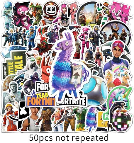 50 Pcs Game Stickers, 3D Anime Style Waterproof Vinyl Stickers for Teenagers and Adults for Laptop Skateboard Phone Guitar Travel Case Bike in Saudi Arabia
