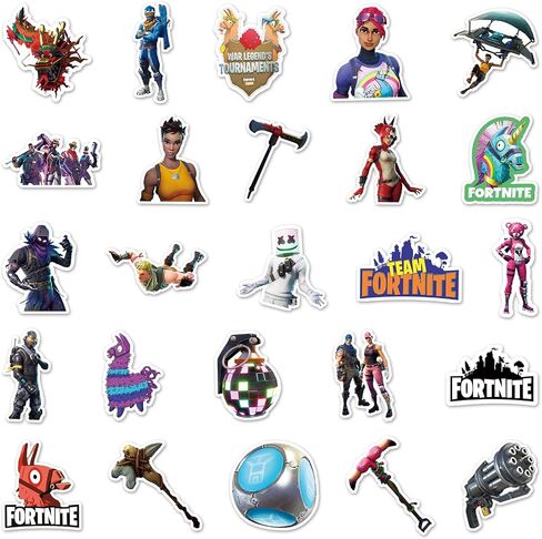 50 Pcs Game Stickers, 3D Anime Style Waterproof Vinyl Stickers for Teenagers and Adults for Laptop Skateboard Phone Guitar Travel Case Bike in Saudi Arabia