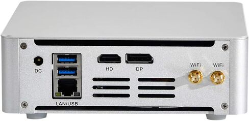 Hunsn 4K Mini PC ، كمبيوتر سطح المكتب ، خادم ، Intel Quad Core I5 ​​7300HQ ، Windows 11 Pro أو Linux Ubuntu ، BM21 ، DP ، HDMI ، 6 X USB3.0 ، Type-C ، LAN ، Smart Fan ، 32G RAM DDR4 ، 512G SSD in Kuwait