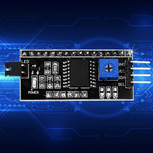 واجهة محول LCD ، LCD1602 لوحة محول IIC/I2C واجهة 5V لوحة توسيع وحدة المحول ل 1602 أجزاء روبورت LCD in Saudi Arabia