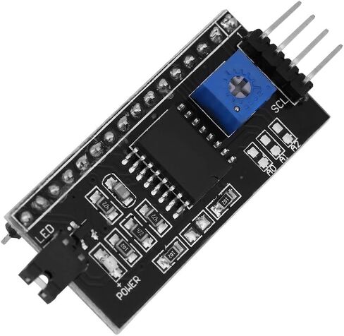 واجهة محول LCD ، LCD1602 لوحة محول IIC/I2C واجهة 5V لوحة توسيع وحدة المحول ل 1602 أجزاء روبورت LCD in Saudi Arabia