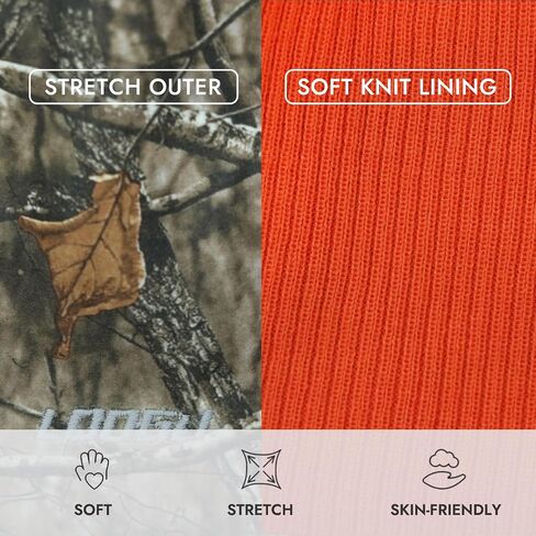 LOOGU Camo Beanie Hat for Hunting, Winter Skull Cap, Men’s Cuffed Beanie with Fleece in Saudi Arabia