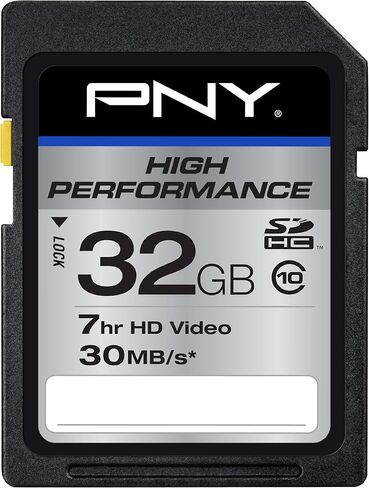 PNY High Performance 32GB Class 10 SDHC Card (P-SDH32G10H-GE) in Kuwait