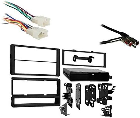 Ammarony Audio متوافق مع Toyota Matrix 2005 2006 2007 2008 Single Din Stereo Harness Radio Install Dash Kit Package in Kuwait