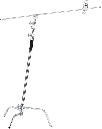 C Stands with 128cm Long Horizontal Arm, 150-330cm Height Adjustable, Can Bear 20kg Tripod,for Photography Studio Softbox in Saudi Arabia