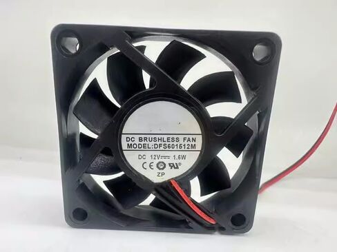 ل DFS601512M DC12V 1.6W 60 * 15MM 6015 6 سم مروحة التبريد DC ، 4 ، أسود in Saudi Arabia