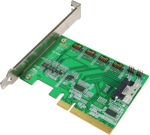 PCIe x8 Gen4 with ReDriver to SlimSAS 8i (SFF-8654) Add-in-Card | Micro SATA Cables in Saudi Arabia