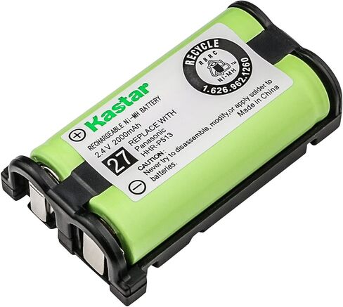 KASTAR HHR-P513 حزمة 1 حزمة ، من النوع 27 استبدال لـ HHR-P513 HHR-P513A HHR-P513A1B HRR-P513A1B KX-TG2216 KX-TG2216FV KX-TG2216RV KX-TG2216SV KX-TG224 KX-TG224 KX2224 KX2224 KX-TG224 KX. KX-TG2226BV in Kuwait