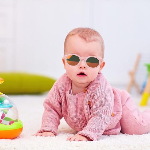 نظارات Nacuwa Baby الشمسية - نظارات شمسية مقاومة للأشعة فوق البنفسجية بنسبة 100% للأطفال والرضع والأطفال - للأعمار من 0 إلى عامين - تتضمن الحقيبة والحقيبة in Saudi Arabia