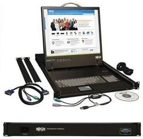TRIPP LITE 1U RACKMOUNT KVM CONSOLE W/ 19 MONITOR/TOUCHPAD/KEYBOARD OSD-Digital Display Director in Saudi Arabia