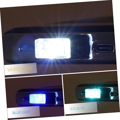 Ciieeo 3pcs Mini USB LED Atmosphere Lamp for Car Easy to Use Water Resistant Lighting Car Decoration Accessories for Night Illumination in Kuwait