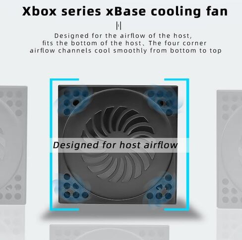 مروحة التبريد لسلسلة Xbox Series X ， موقف تبريد سطح المكتب المدمج في 2 من المعجبين Turbo مع كابل USB Cable USB-C القابل للتعديل 3 in Saudi Arabia