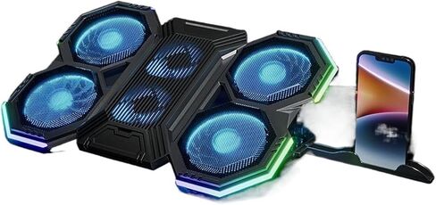 17 بوصة ألعاب الكمبيوتر المحمول برودة ستة مروحة ارتفاع سرعة الرياح قابلة للتعديل RGB الإضاءة الخلفية in Saudi Arabia
