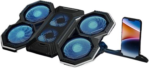 17 بوصة ألعاب الكمبيوتر المحمول برودة ستة مروحة ارتفاع سرعة الرياح قابلة للتعديل RGB الإضاءة الخلفية in Saudi Arabia