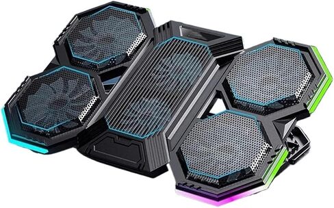 17 بوصة ألعاب الكمبيوتر المحمول برودة ستة مروحة ارتفاع سرعة الرياح قابلة للتعديل RGB الإضاءة الخلفية in Saudi Arabia
