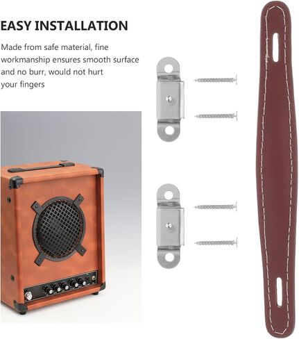 Guitar Amplifier Speaker Strap: Leather Dresser Pulls - Dresser Drawer Handle Leather Coffee 8.80x1.14x0.24in in Saudi Arabia