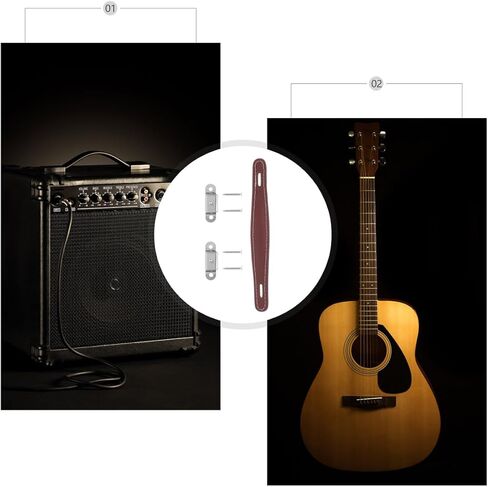 Guitar Amplifier Speaker Strap: Leather Dresser Pulls - Dresser Drawer Handle Leather Coffee 8.80x1.14x0.24in in Saudi Arabia