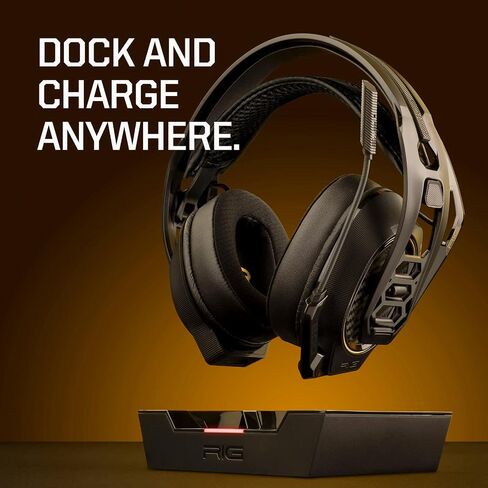 Rig 800 Pro HD Wireless Headset ومحطة قاعدة متعددة الوظائف - متوافقة مع الكمبيوتر الشخصي ، MAC ، PS5 ، PS4 - مع صوت محيطي Dolby Atmos 3D لأجهزة الكمبيوتر المحمولة Windows 10/11 (غير متوافق مع Xbox) (متجدد) in Saudi Arabia