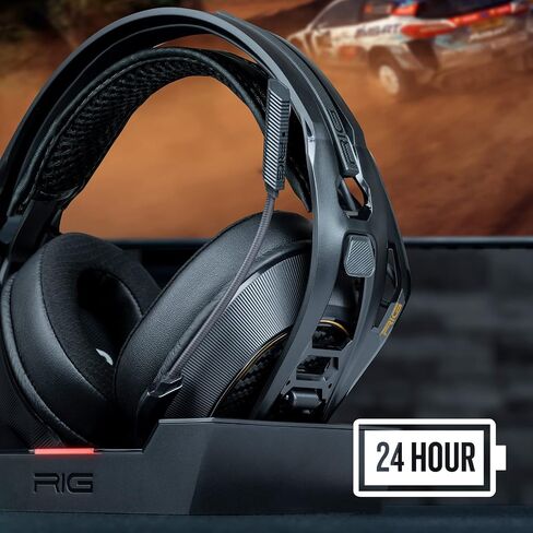 Rig 800 Pro HD Wireless Headset ومحطة قاعدة متعددة الوظائف - متوافقة مع الكمبيوتر الشخصي ، MAC ، PS5 ، PS4 - مع صوت محيطي Dolby Atmos 3D لأجهزة الكمبيوتر المحمولة Windows 10/11 (غير متوافق مع Xbox) (متجدد) in Saudi Arabia