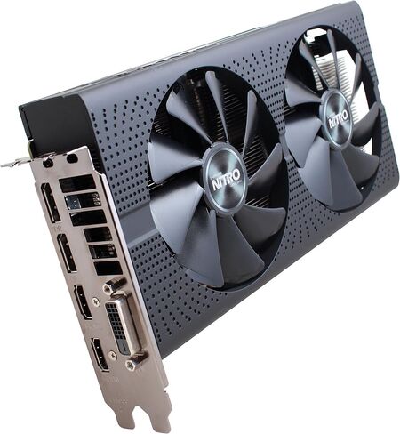 SAPPHIRE RADEON NITRO RX 470 4GB GDDR5 DUAL HDMI / DVI-D / DUAL DP OC (UEFI) PCI-E CARDATIC 11256-10-20G (متجدد) in Kuwait