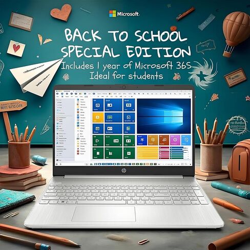 HP 15.6 '' الكمبيوتر المحمول مرة أخرى إلى School Limited Edition مع Microsoft Office 365 ، معالج Intel 4-Core ، 16 جيجابايت RM ، 512 جيجابايت ، 15.6 "Micro Edge LED ، قارئ بطاقة SD ، HDMI ، Windows 11 Pro ، Wowpc USB in Saudi Arabia