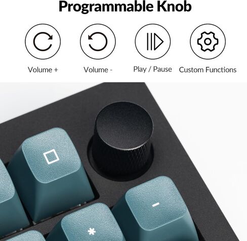 Keychron Q5 Pro اللاسلكي QMK/عبر لوحة المفاتيح الميكانيكية ، 96 ٪ تخطيط مقبض قابل للبرمجة بالكامل تصميم الألومنيوم المزدوج ، مفتاح K Pro Red Hot-swappable لنظام التشغيل Mac Windows-Black in Saudi Arabia
