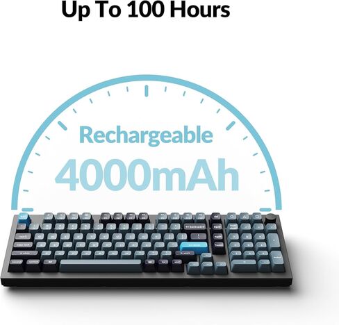 Keychron Q5 Pro اللاسلكي QMK/عبر لوحة المفاتيح الميكانيكية ، 96 ٪ تخطيط مقبض قابل للبرمجة بالكامل تصميم الألومنيوم المزدوج ، مفتاح K Pro Red Hot-swappable لنظام التشغيل Mac Windows-Black in Saudi Arabia