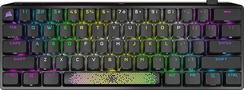 Corsair K70 Pro Mini Wireless 60 ٪ (CH-9189014-NA) لوحة مفاتيح مفتاح سرعة الكرز MX الميكانيكية مع RGB الخلفية-أسود (متجدد) in Kuwait