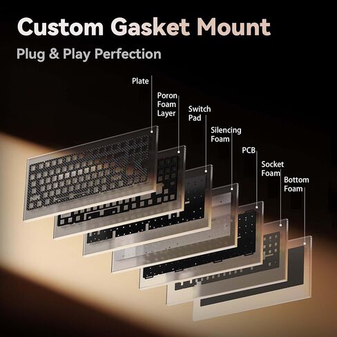 ATK X QK Hex80 هو لوحة مفاتيح الألعاب المغناطيسية ، 80 ٪ TKL ، الألومنيوم CNC ، مفاتيح TI Hall-Effect ، 8 كيلو هرتز الاقتراع ، الزناد السريع ، RGB الخلفية (Gery) in Kuwait