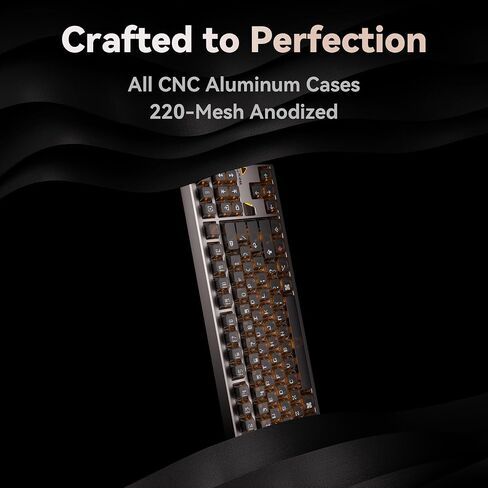 ATK X QK Hex80 هو لوحة مفاتيح الألعاب المغناطيسية ، 80 ٪ TKL ، الألومنيوم CNC ، مفاتيح TI Hall-Effect ، 8 كيلو هرتز الاقتراع ، الزناد السريع ، RGB الخلفية (Gery) in Kuwait