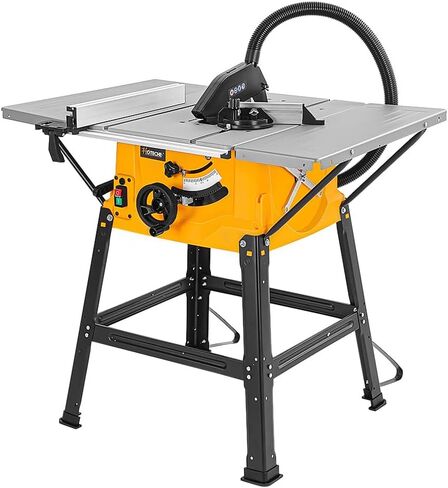 Hoteche 10-Inch Table Saw 15-Amp Benchtop Jobsite Saw Powerful and Precise Woodworking Tool with Extension Tables and Stand in Saudi Arabia