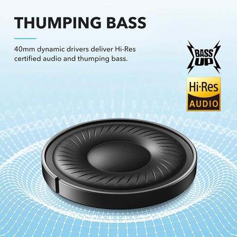 Soundcore by Anker Q20I Hybrid Active Noves Deflowons ، مع علبة سماعات الرأس ، وبلوتوث اللاسلكي الزائد ، ووقت تشغيل ANC طويل 40 ساعة ، وصوت عالي الدقة ، وباس كبير ، وتخصيص عبر تطبيق in Kuwait