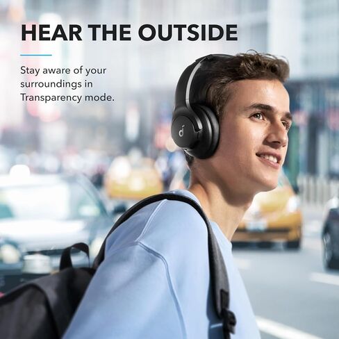 Soundcore by Anker Q20I Hybrid Active Noves Deflowons ، مع علبة سماعات الرأس ، وبلوتوث اللاسلكي الزائد ، ووقت تشغيل ANC طويل 40 ساعة ، وصوت عالي الدقة ، وباس كبير ، وتخصيص عبر تطبيق in Kuwait