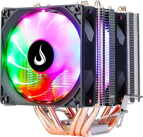 Computer Case Air Cooler - وضع الارتفاع - Gamer - G800-180mm - LED: RGB Rainbow - - Intel: 775/1150/1151/1155/1156/1366 - AMD: AM4/AM2/AM2+/AM3+/FM1/FM1/FM1 in Kuwait