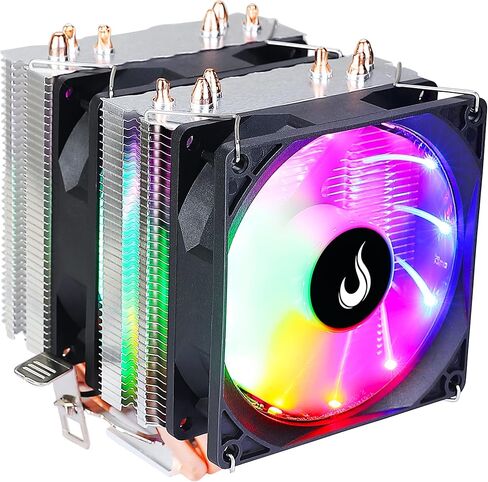 Computer Case Air Cooler - وضع الارتفاع - Gamer - G800-180mm - LED: RGB Rainbow - - Intel: 775/1150/1151/1155/1156/1366 - AMD: AM4/AM2/AM2+/AM3+/FM1/FM1/FM1 in Kuwait