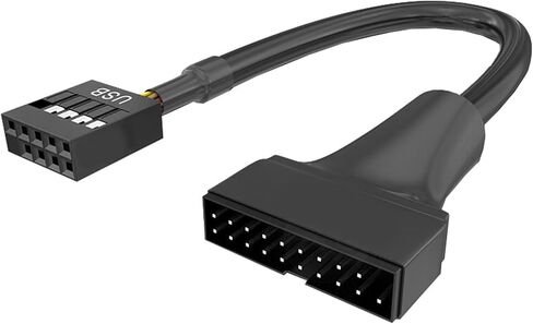 كابل محول اللوحات الأم USB3.0 إلى USB 2.0 لاتصال اللوحة الأمامية 19/20 قدمًا إلى 9 دبوس من الذكور كابل أنثى in Saudi Arabia
