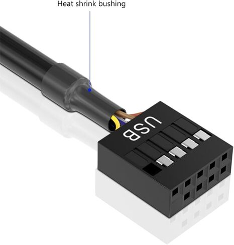 كابل محول اللوحات الأم USB3.0 إلى USB 2.0 لاتصال اللوحة الأمامية 19/20 قدمًا إلى 9 دبوس من الذكور كابل أنثى in Saudi Arabia