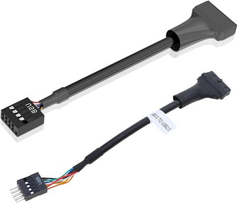 كابل محول اللوحات الأم USB3.0 إلى USB 2.0 لاتصال اللوحة الأمامية 19/20 قدمًا إلى 9 دبوس من الذكور كابل أنثى in Saudi Arabia