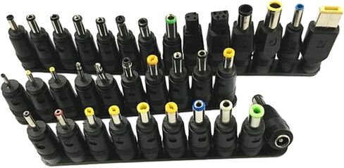 1Set أجهزة الكمبيوتر المحمولة ملحق الطاقة DC5.5x2.1 مع موصلات 34pcs تضمنت كابل USB اختياري in Saudi Arabia