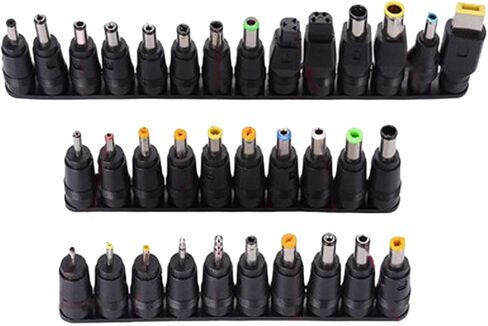 1Set أجهزة الكمبيوتر المحمولة ملحق الطاقة DC5.5x2.1 مع موصلات 34pcs تضمنت كابل USB اختياري in Saudi Arabia