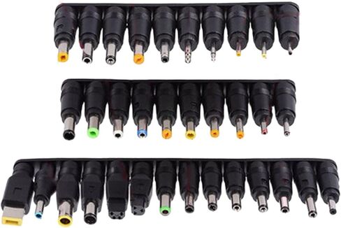 1Set أجهزة الكمبيوتر المحمولة ملحق الطاقة DC5.5x2.1 مع موصلات 34pcs تضمنت كابل USB اختياري in Saudi Arabia